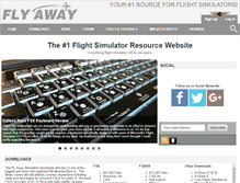 Tablet Screenshot of flyawaysimulation.com